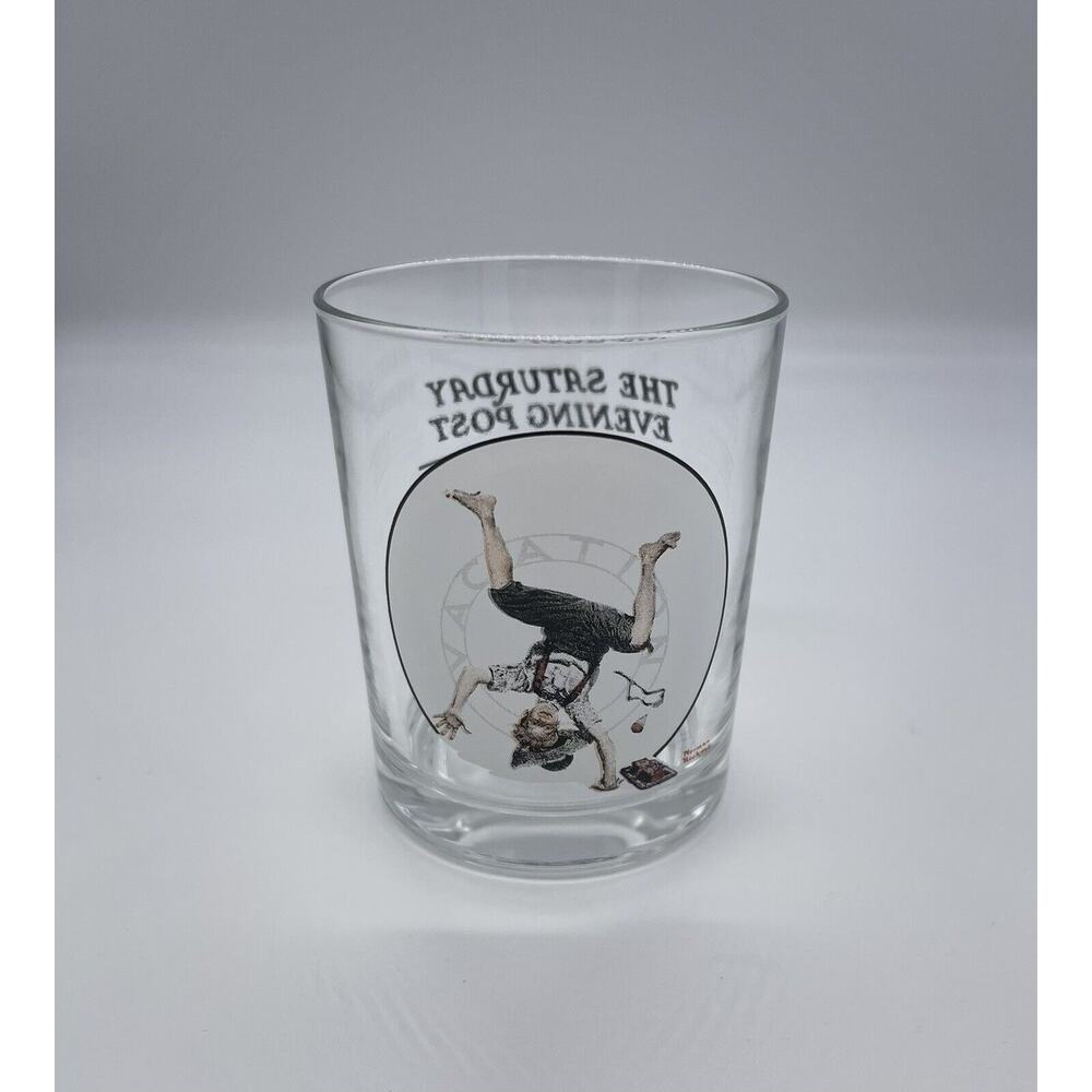 The Saturday Evening Post Norman Rockwell Highball Glass Vacation